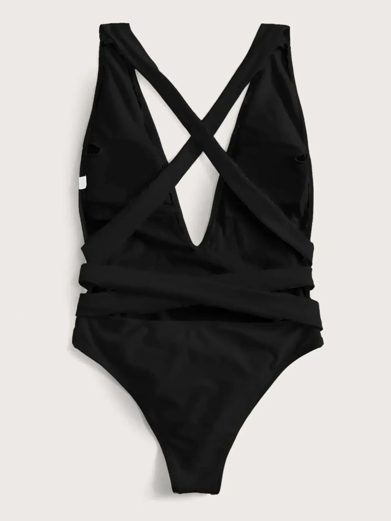 Beach Babe Essential Women's Strappy Plunging One-Piece Swimsuit