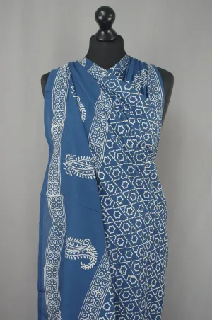 Beach Coverup Sarong Pareo - Indigo Stars