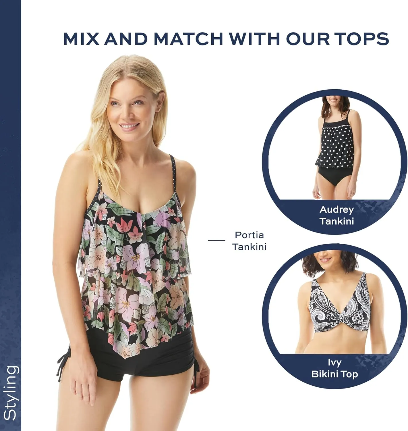BEACH HOUSE Chloe High Waisted Bikini Bottom  Modest, Full Coverage Swimsuit Bottoms