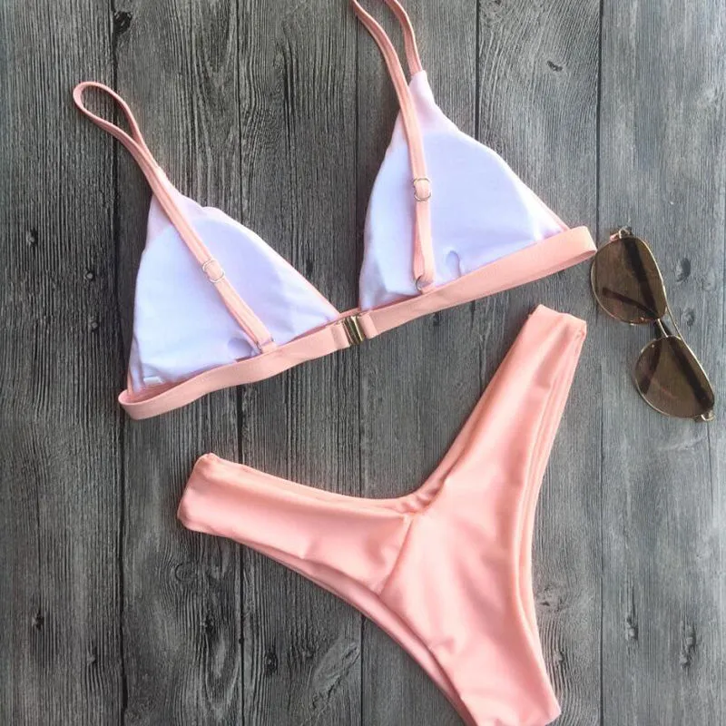 Beach Sling Padded Top Two Pieces Bikini