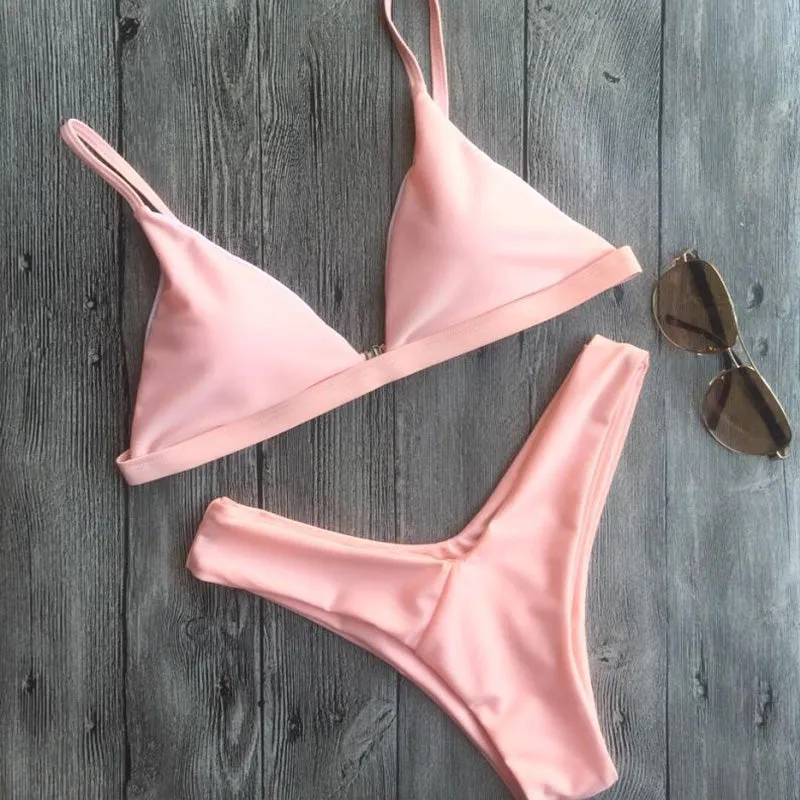Beach Sling Padded Top Two Pieces Bikini