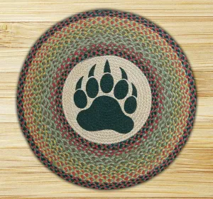 Bear Paw Round Patch Rug
