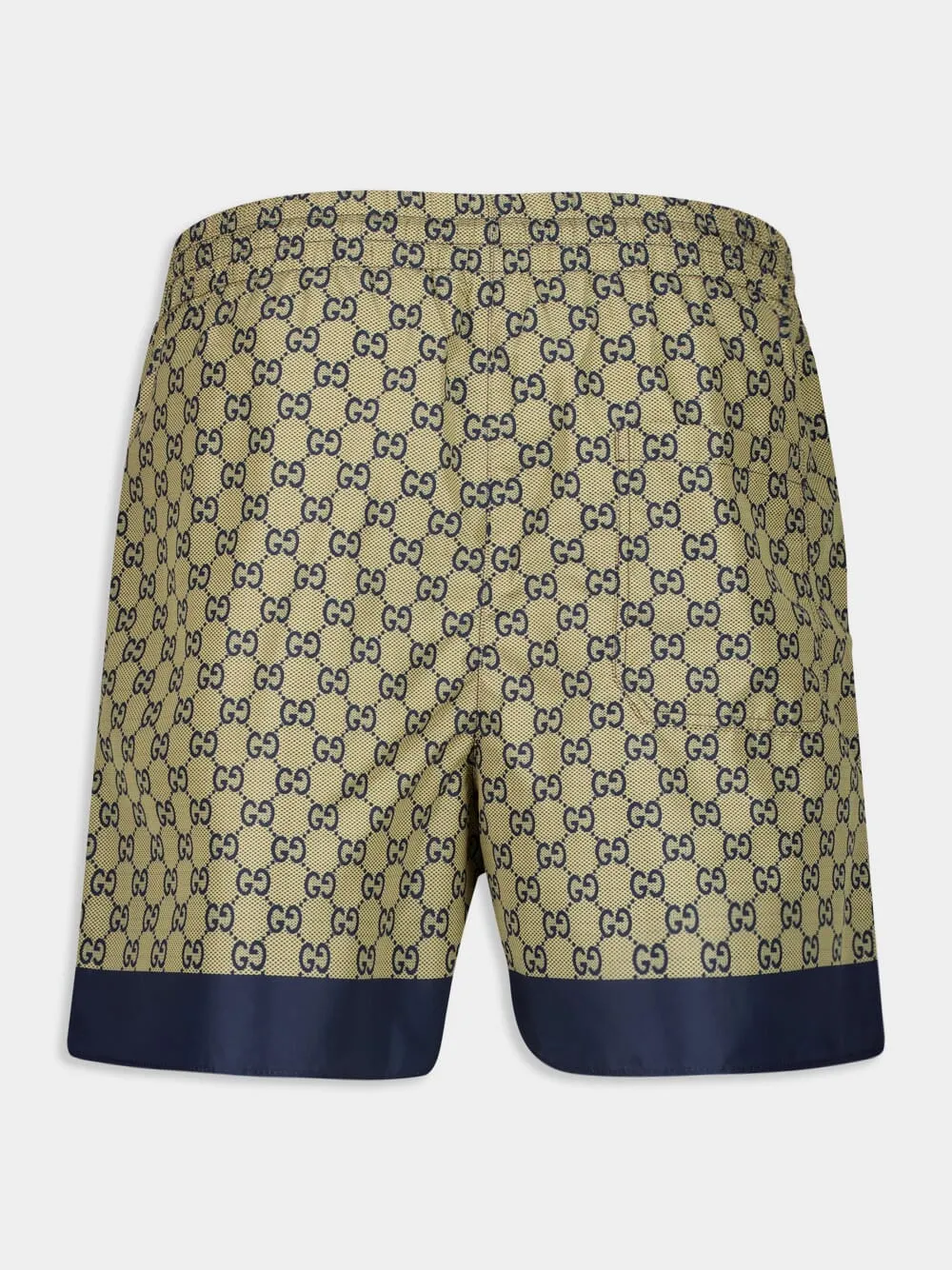Beige GG Printed Tech Swim Shorts