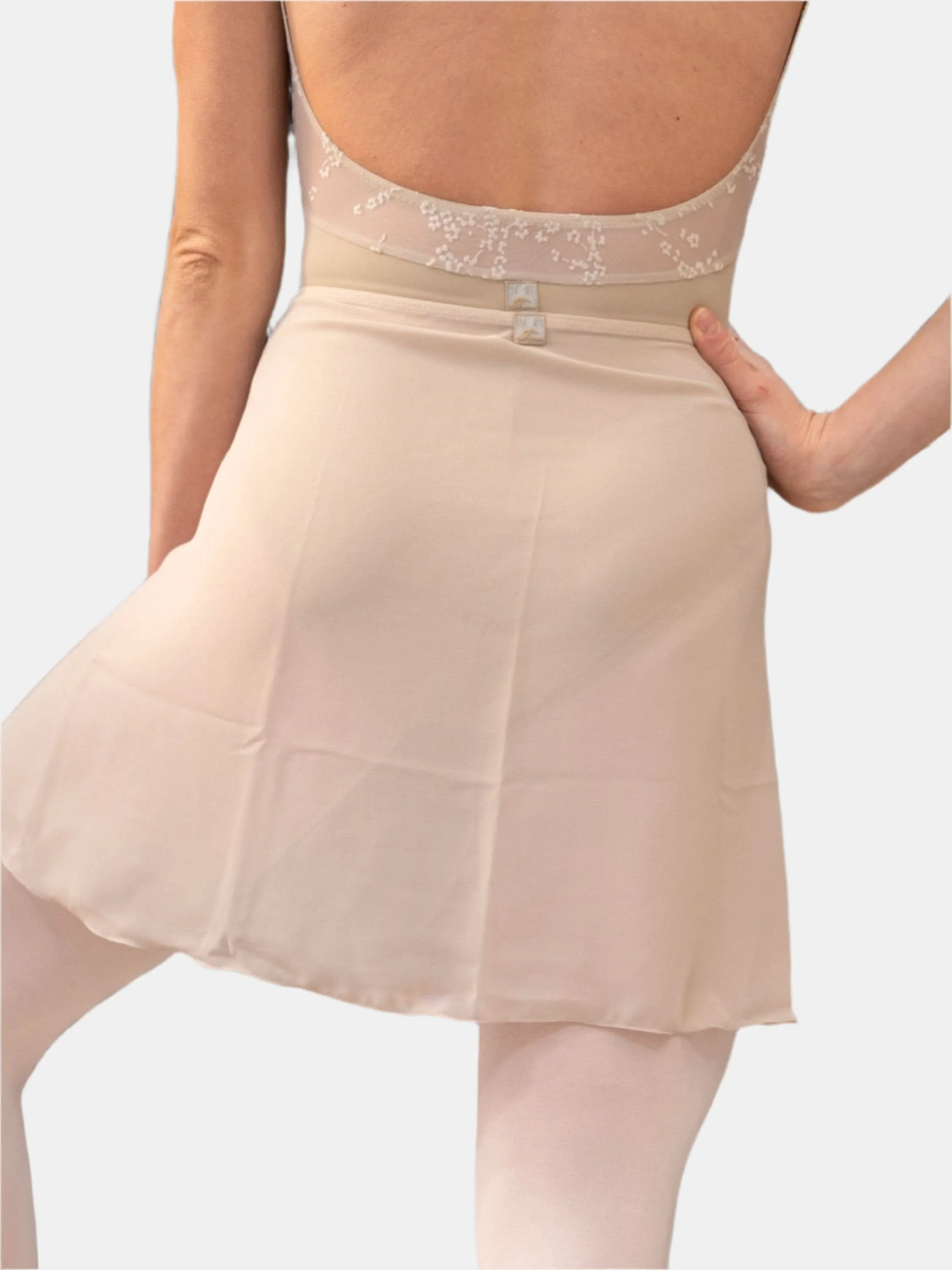 Beige Wrap Short Dance Skirt MP345