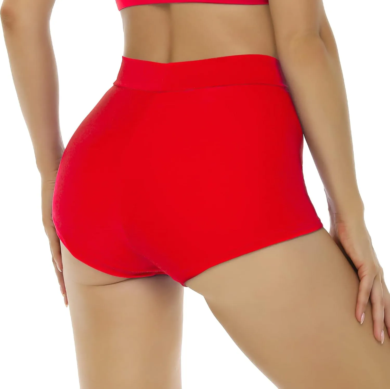 Bellecarrie Women's Swim Shorts High Waisted Bathing Suit Bottoms Tummy Control Swim Boyshorts Full Coverage Boardshort