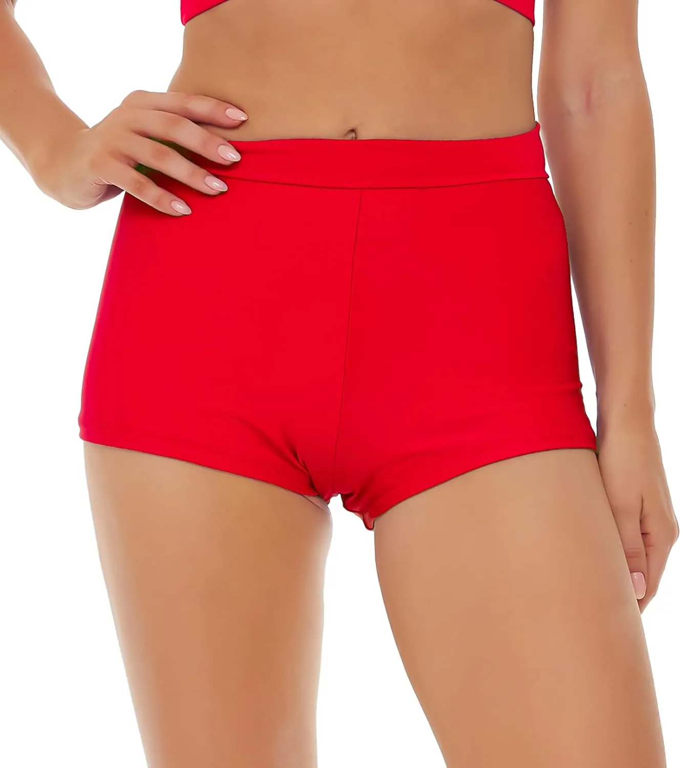 Bellecarrie Women's Swim Shorts High Waisted Bathing Suit Bottoms Tummy Control Swim Boyshorts Full Coverage Boardshort