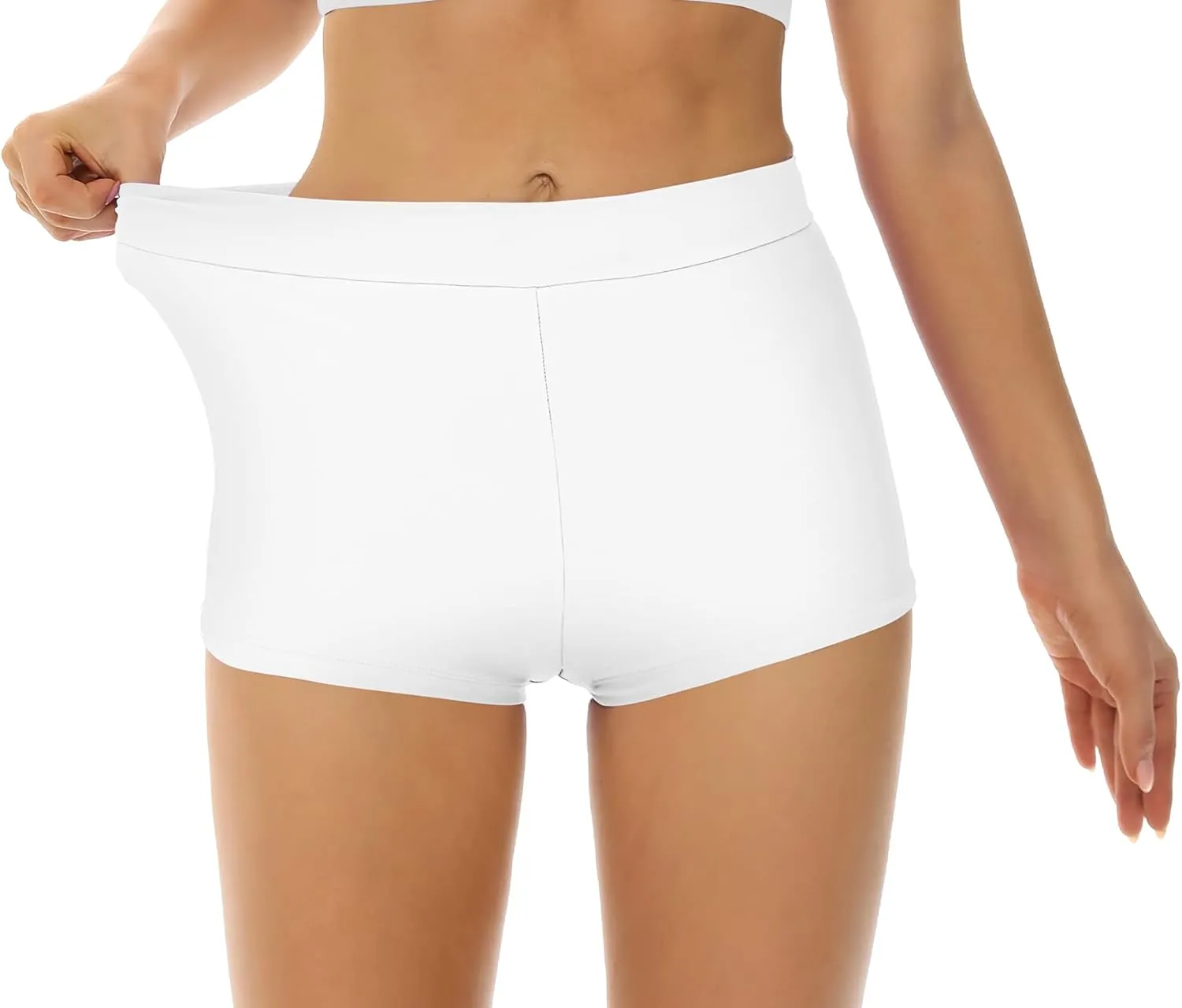 Bellecarrie Women's Swim Shorts High Waisted Bathing Suit Bottoms Tummy Control Swim Boyshorts Full Coverage Boardshort
