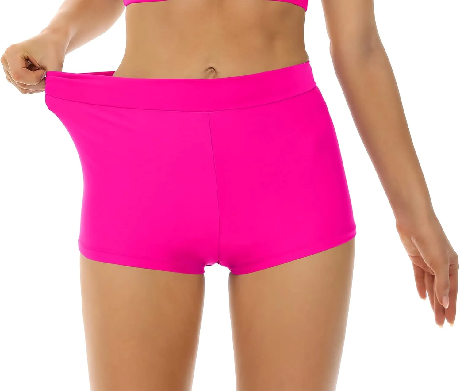 Bellecarrie Women's Swim Shorts High Waisted Bathing Suit Bottoms Tummy Control Swim Boyshorts Full Coverage Boardshort