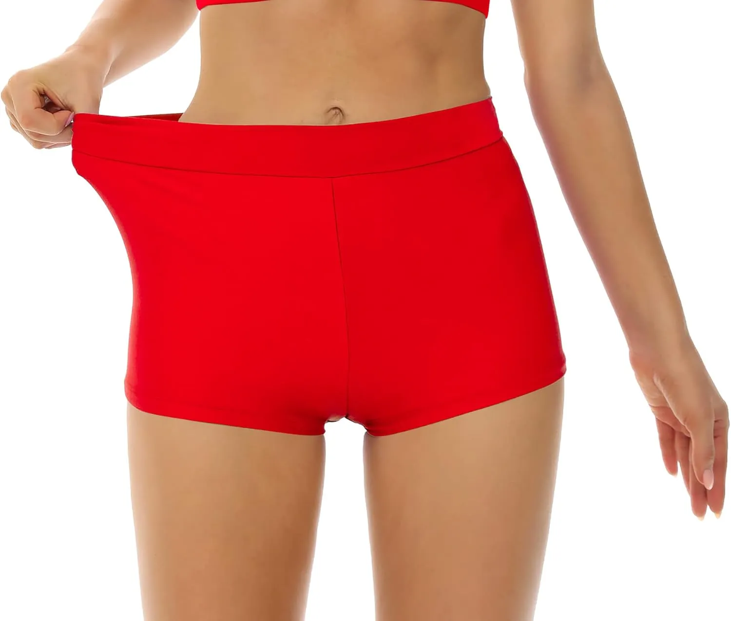 Bellecarrie Women's Swim Shorts High Waisted Bathing Suit Bottoms Tummy Control Swim Boyshorts Full Coverage Boardshort