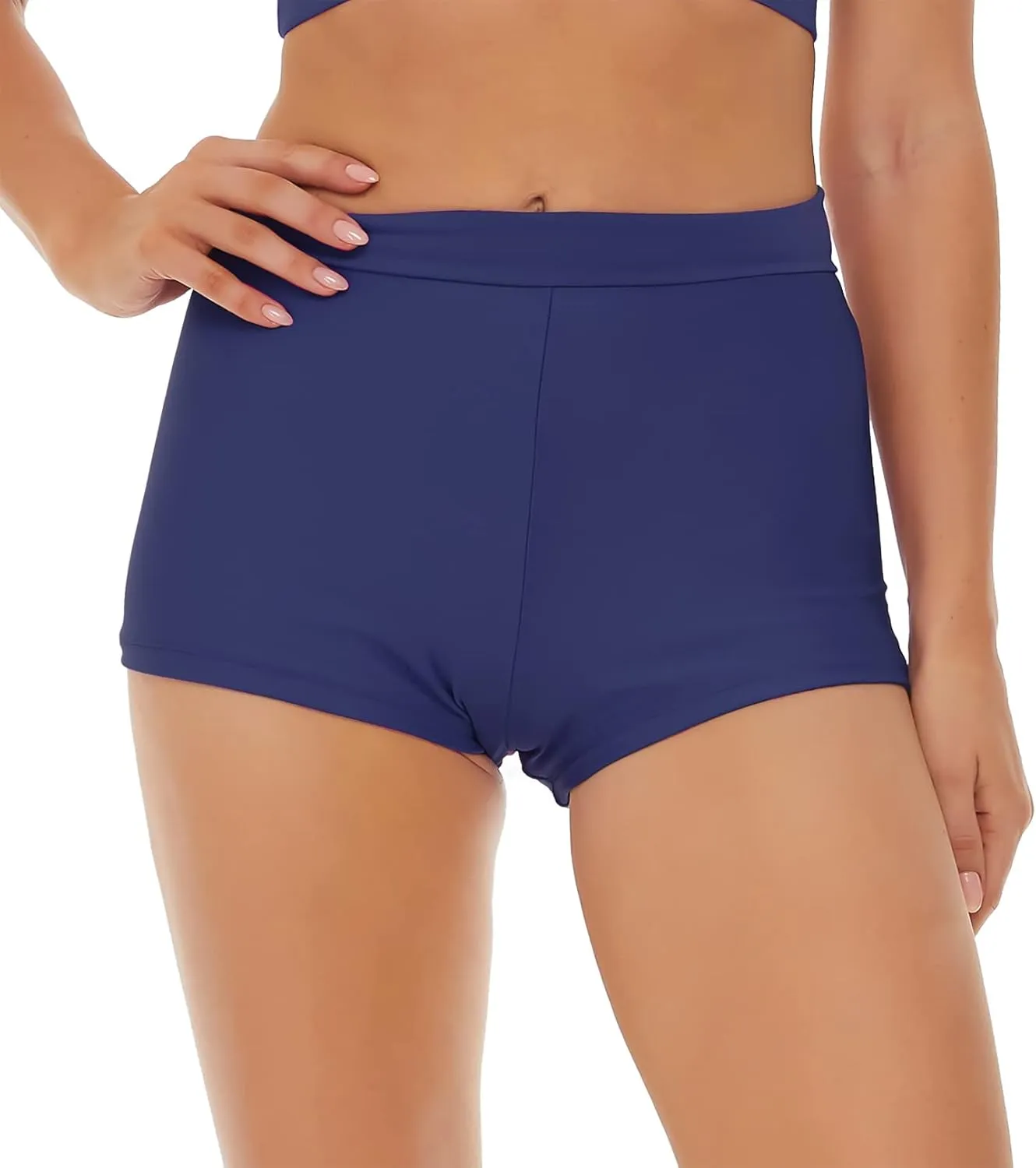 Bellecarrie Women's Swim Shorts High Waisted Bathing Suit Bottoms Tummy Control Swim Boyshorts Full Coverage Boardshort