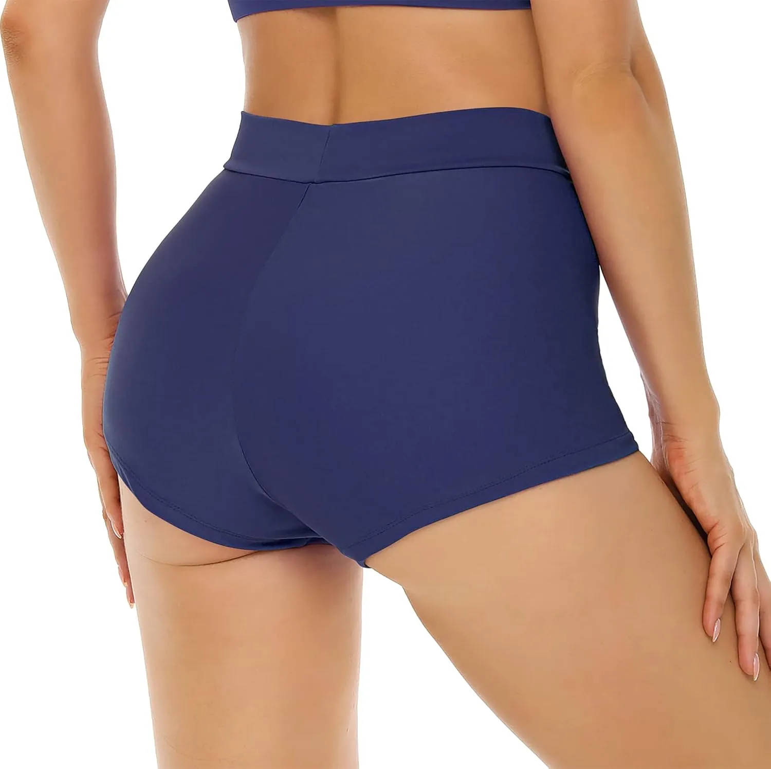 Bellecarrie Women's Swim Shorts High Waisted Bathing Suit Bottoms Tummy Control Swim Boyshorts Full Coverage Boardshort