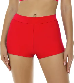 Bellecarrie Women's Swim Shorts High Waisted Bathing Suit Bottoms Tummy Control Swim Boyshorts Full Coverage Boardshort