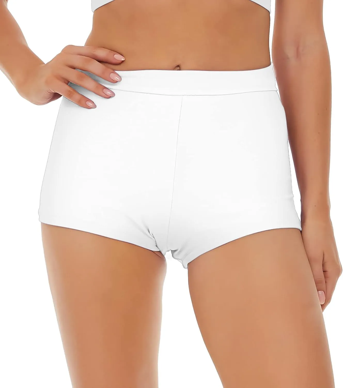 Bellecarrie Women's Swim Shorts High Waisted Bathing Suit Bottoms Tummy Control Swim Boyshorts Full Coverage Boardshort
