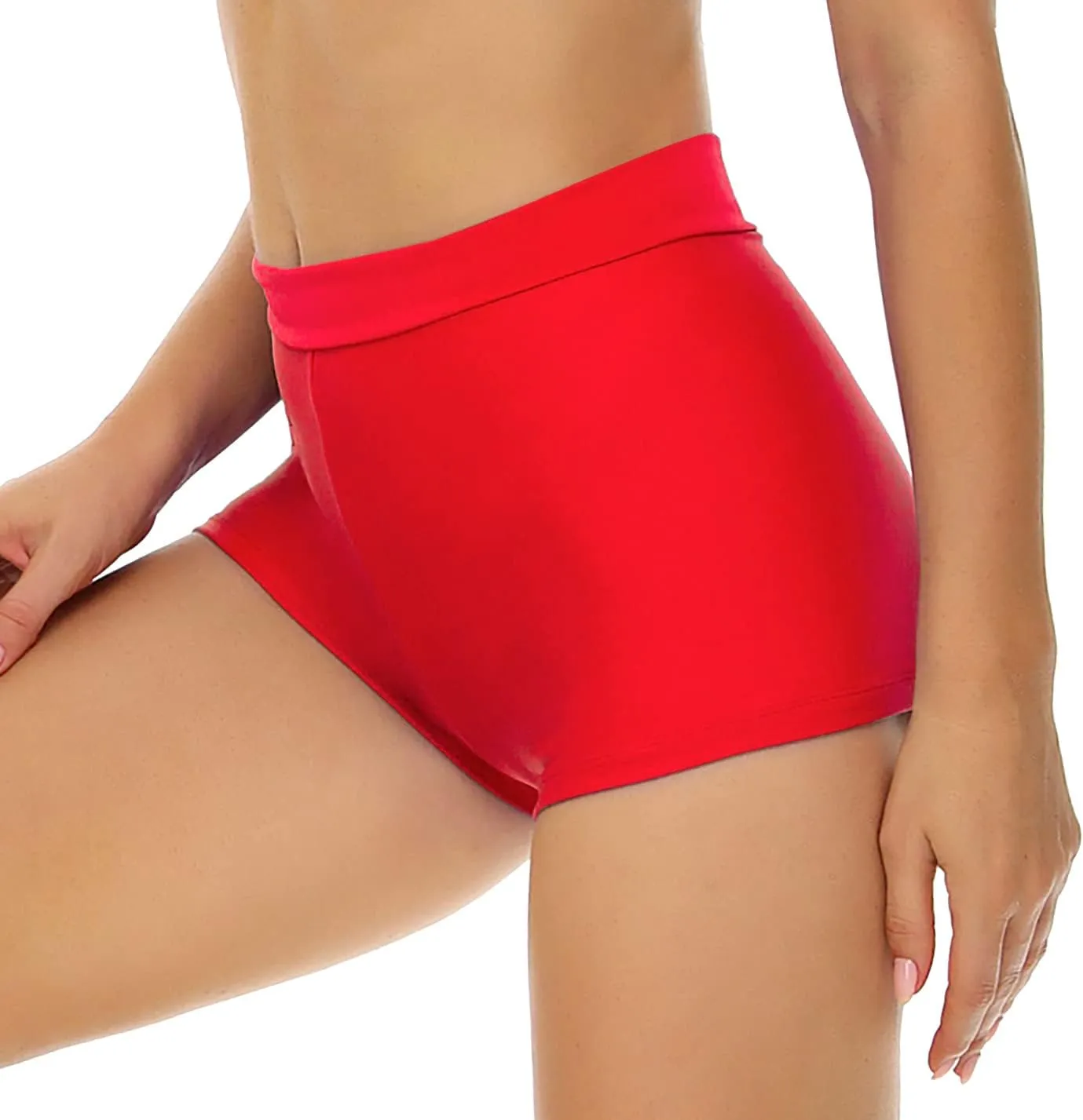 Bellecarrie Women's Swim Shorts High Waisted Bathing Suit Bottoms Tummy Control Swim Boyshorts Full Coverage Boardshort