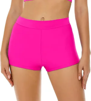 Bellecarrie Women's Swim Shorts High Waisted Bathing Suit Bottoms Tummy Control Swim Boyshorts Full Coverage Boardshort
