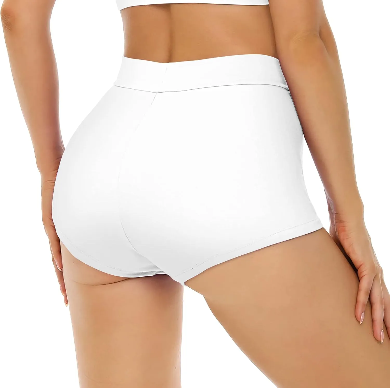 Bellecarrie Women's Swim Shorts High Waisted Bathing Suit Bottoms Tummy Control Swim Boyshorts Full Coverage Boardshort