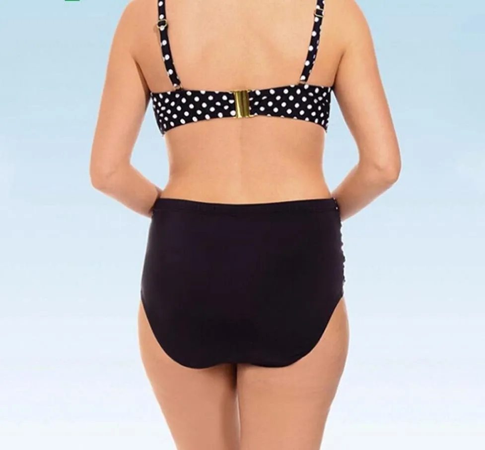 Bikini Dots Two Piece Swimsuits Padded Brazilian