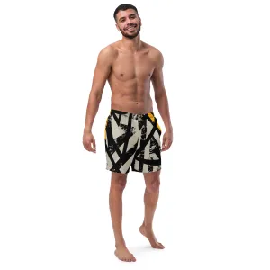 Black and Gold Men's swim trunks