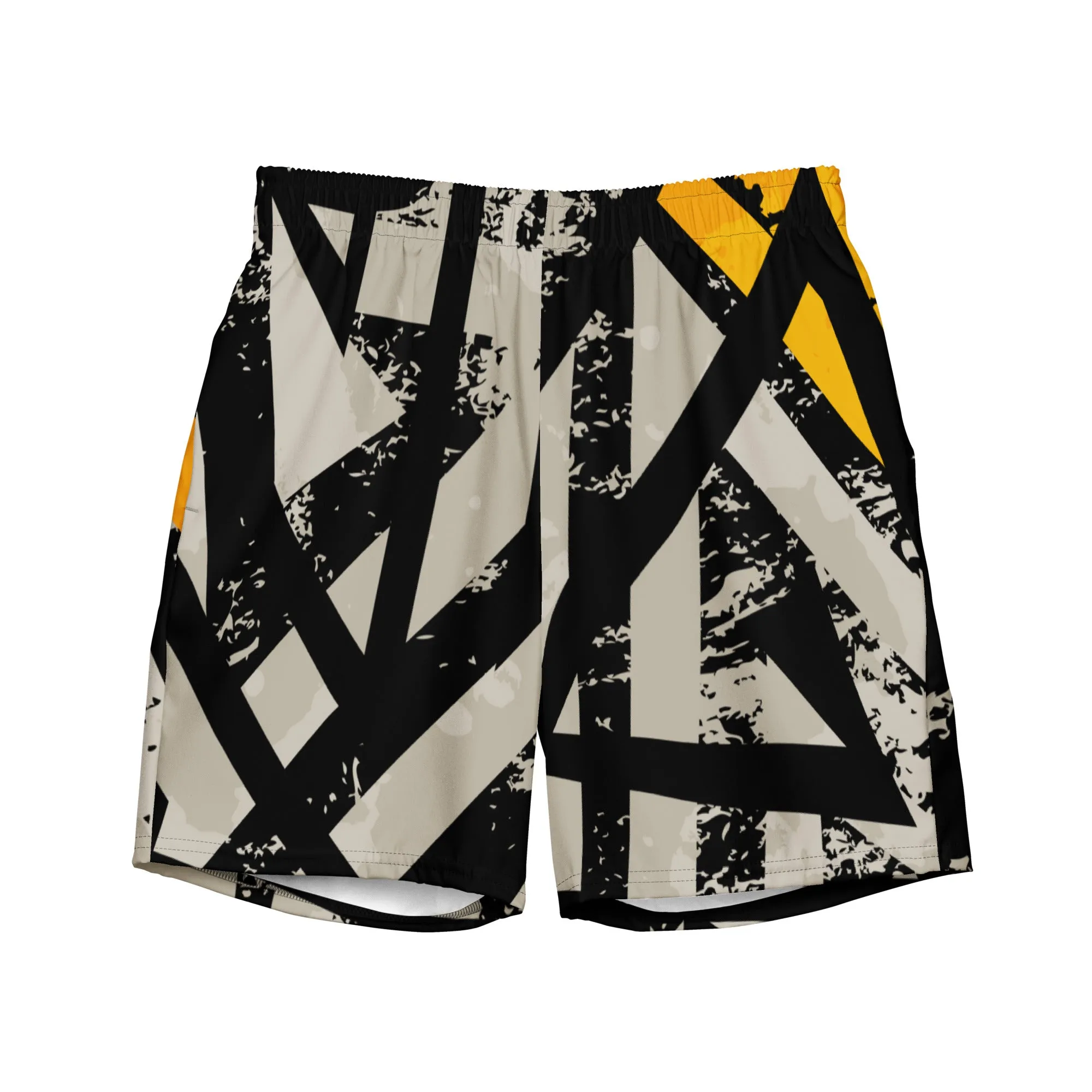 Black and Gold Men's swim trunks