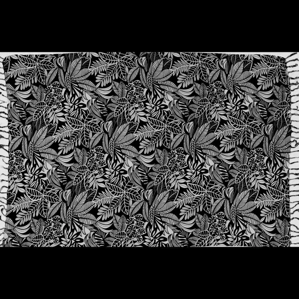 Black and White Tropics Sarongs