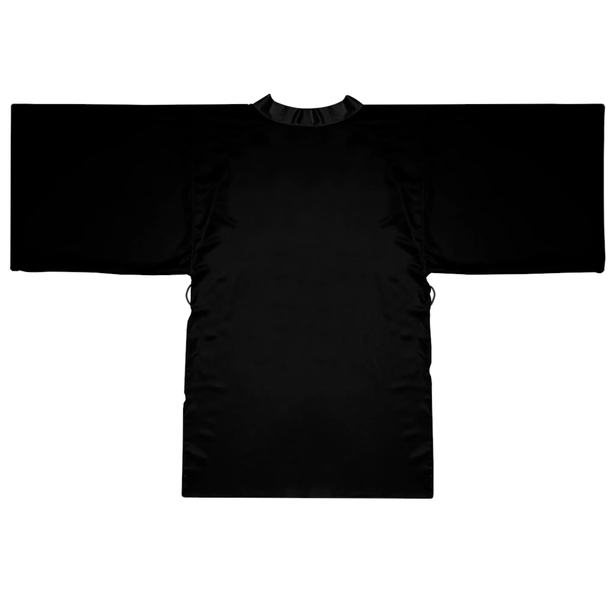 Black Long Sleeve Kimono Robe