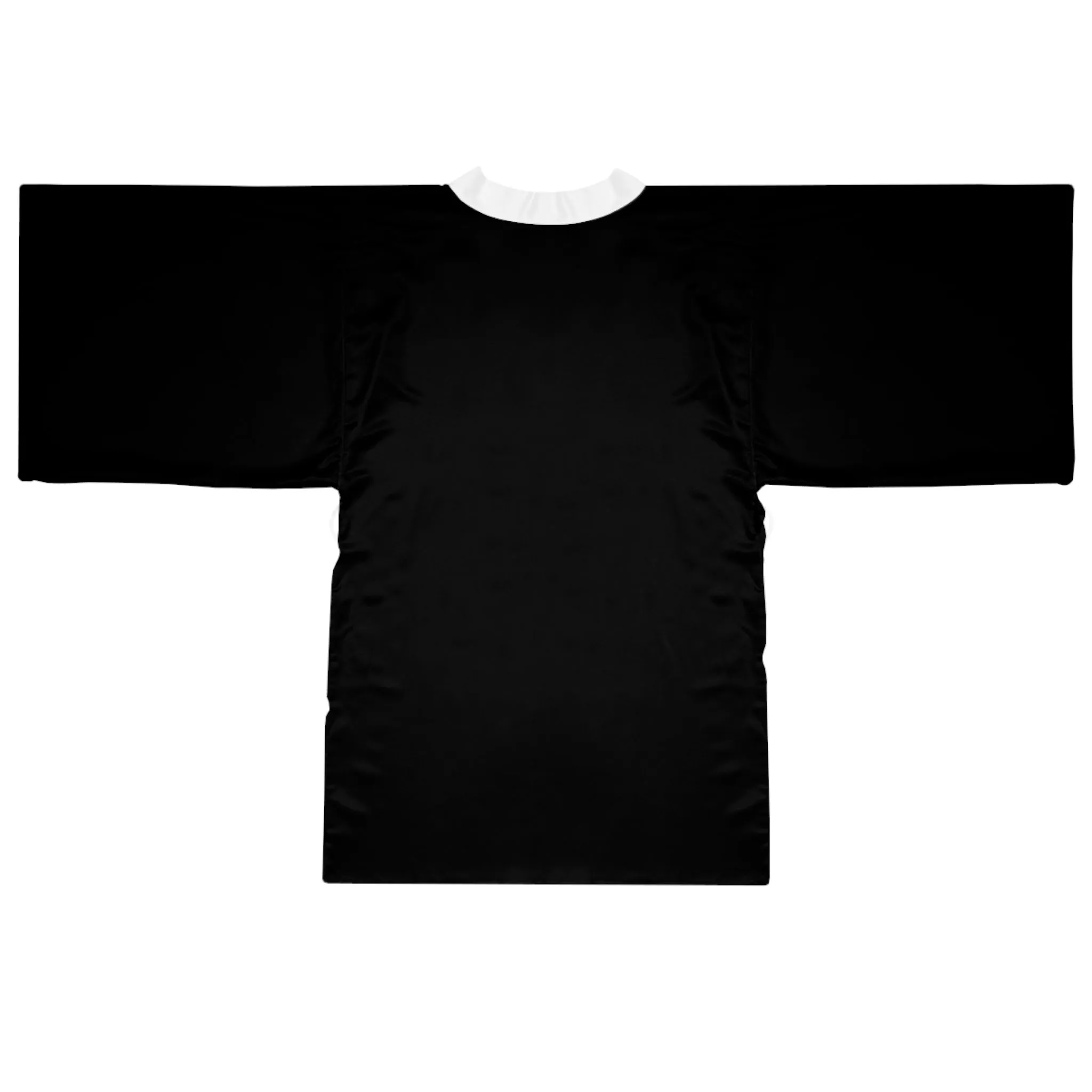 Black Long Sleeve Kimono Robe