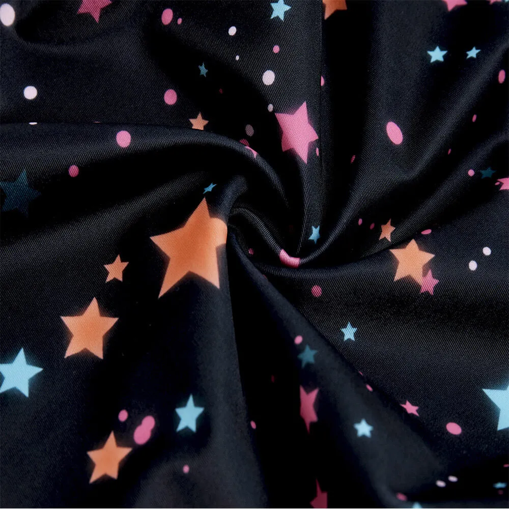 Black Starry Swimsuits TENVDA