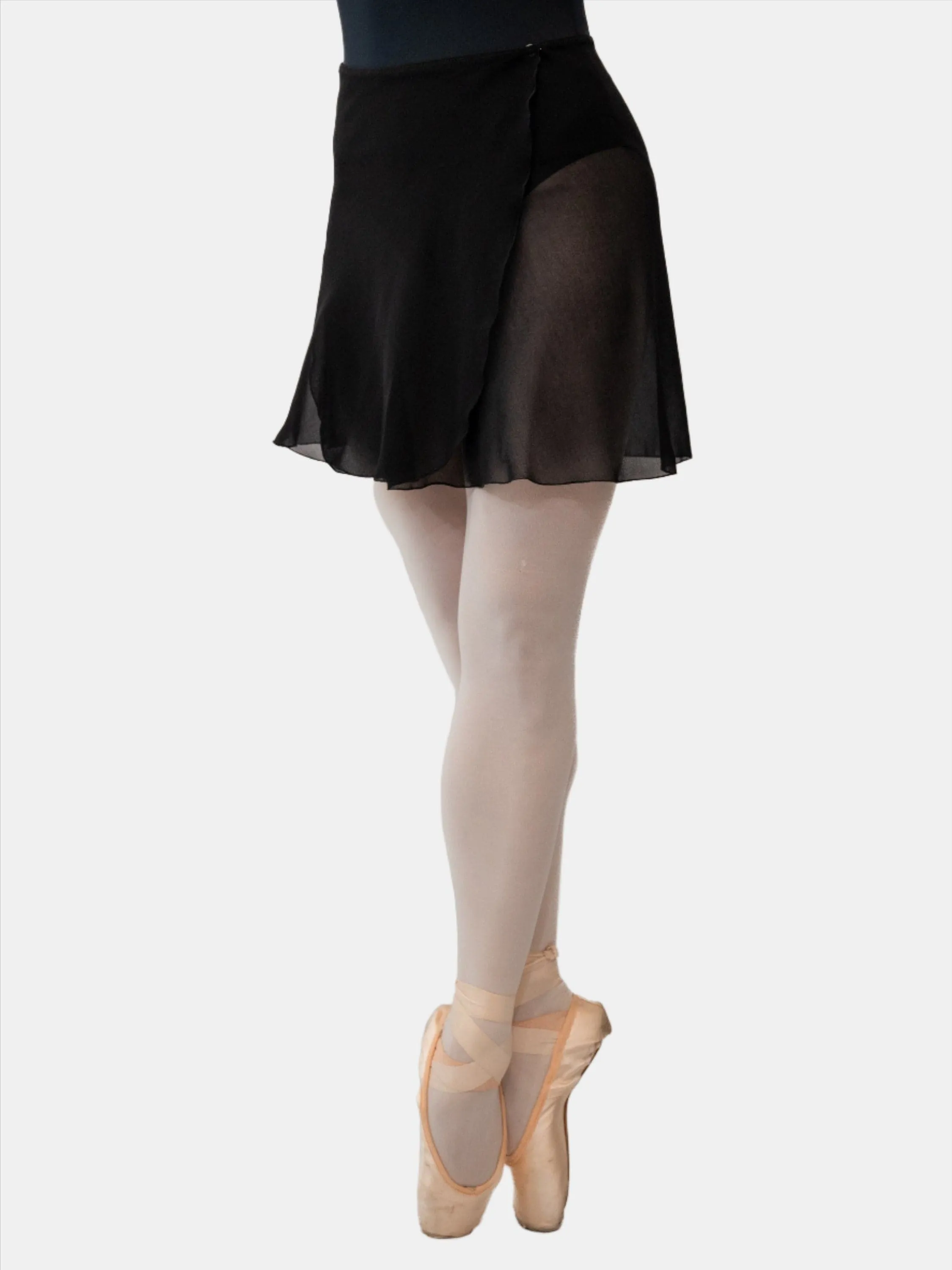 Black Wrap Short Dance Skirt MP345