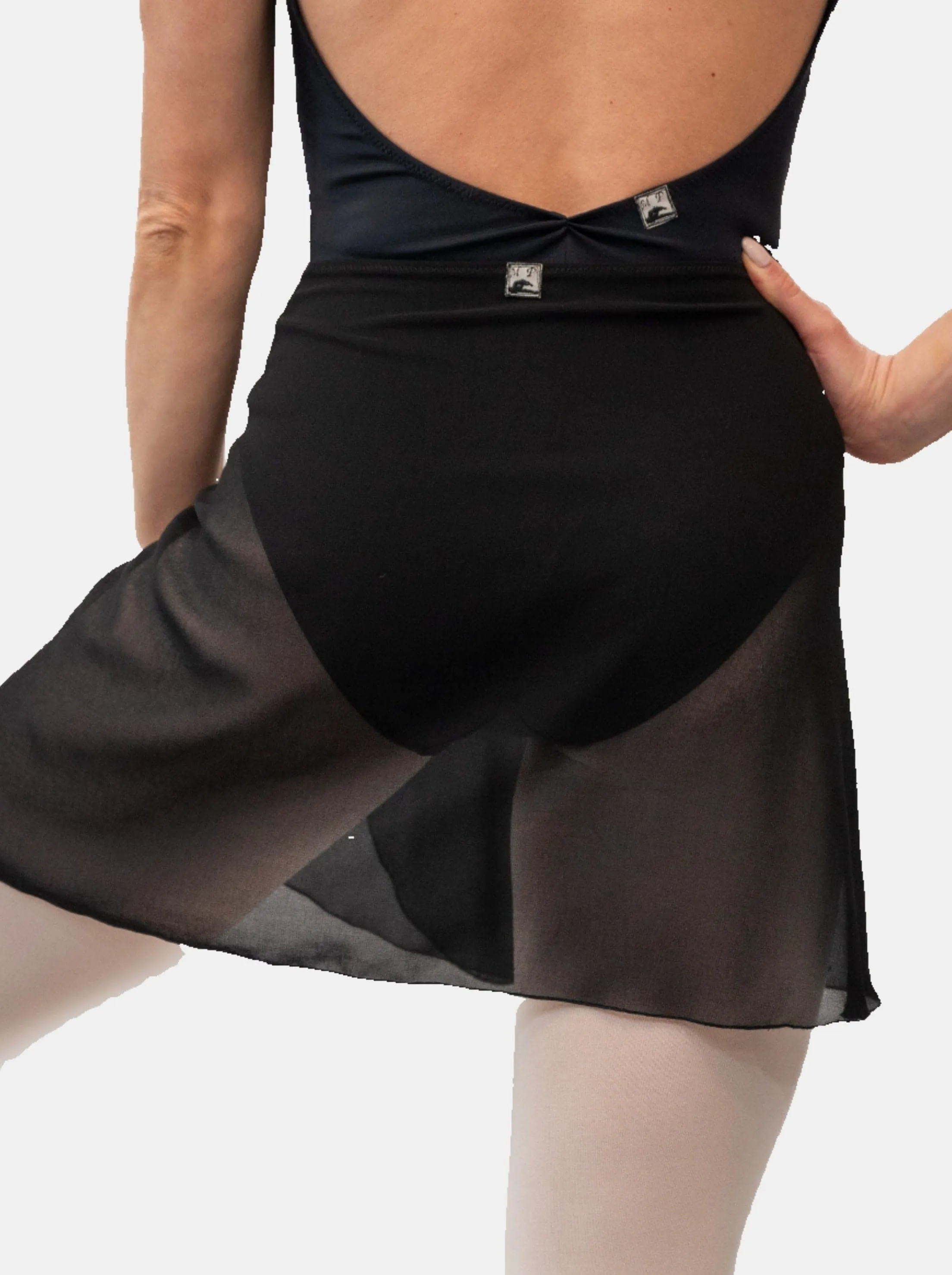 Black Wrap Short Dance Skirt MP345