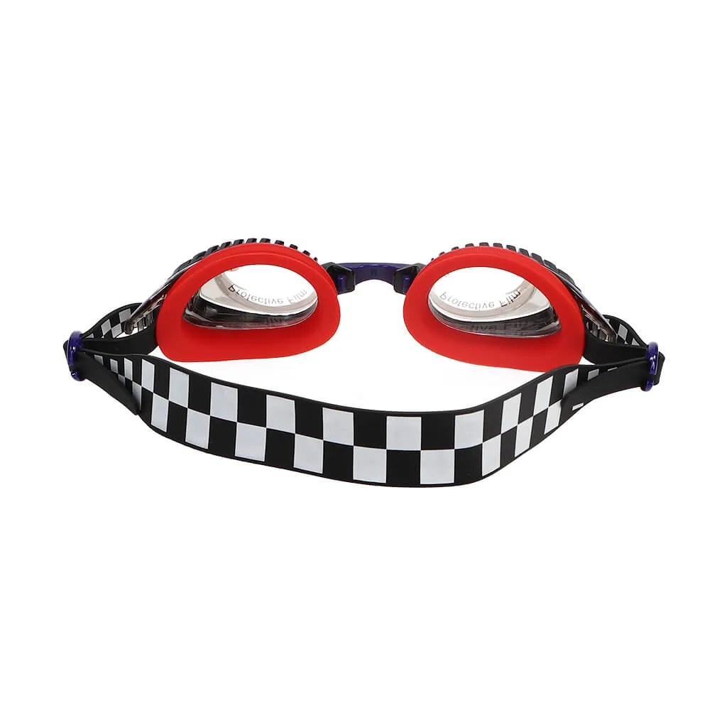 Bling2O Swim Goggles Drag Race Checkerboard