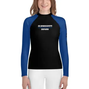 Blue SS Premium Standard ~ Youth Rash Guard