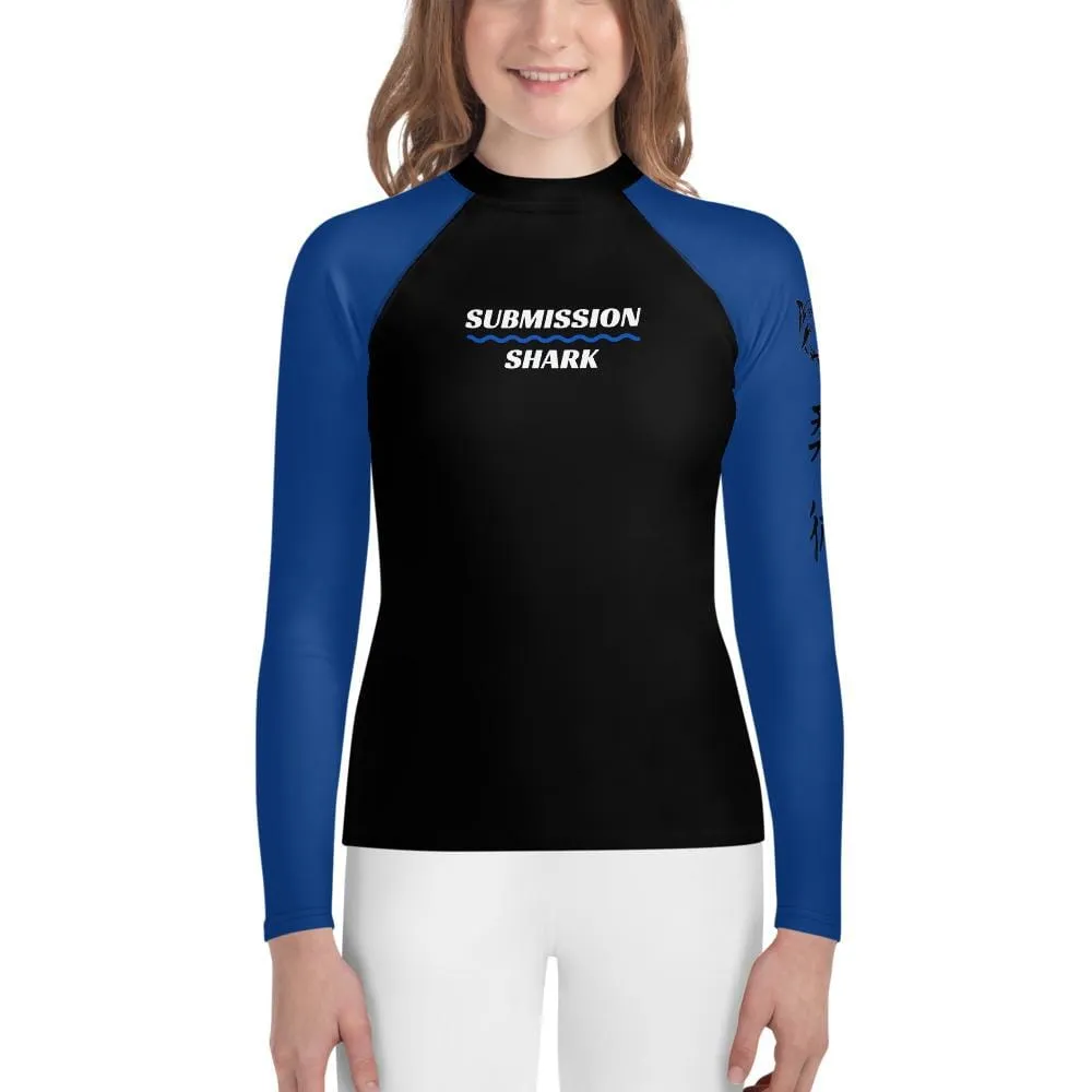 Blue SS Premium Standard ~ Youth Rash Guard