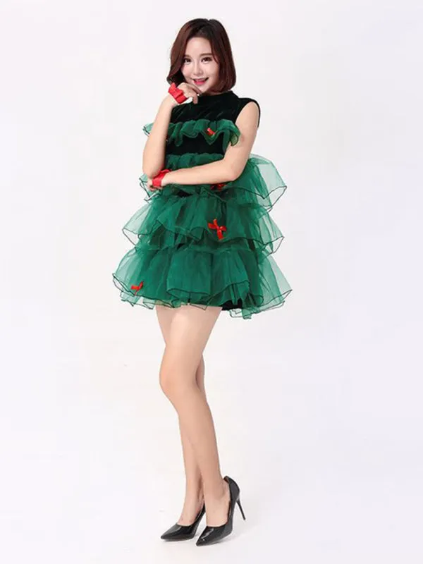 Blue Zone Planet |  Christmas clothing COS women's Christmas skirt Christmas tree