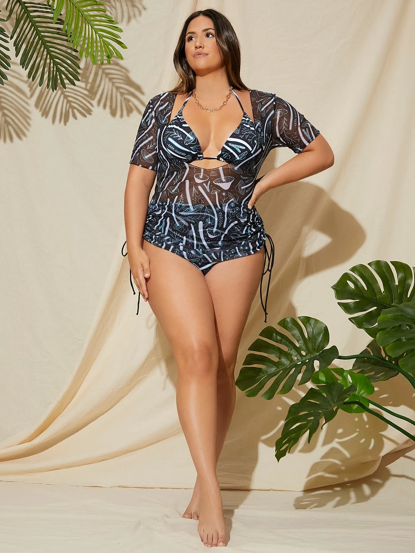 Boho Plus Size Tankini