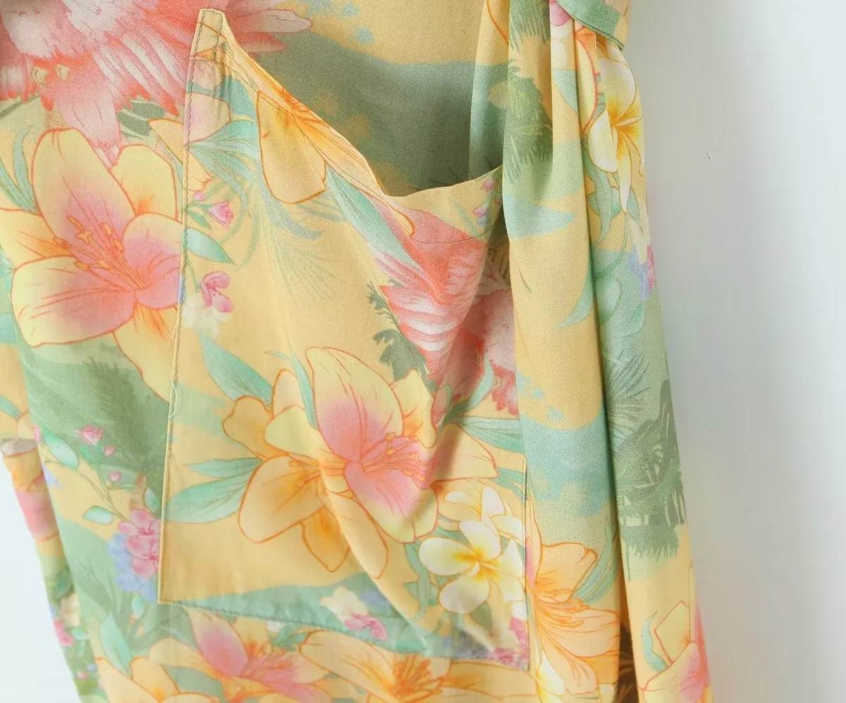 Boho Robe - Kimono Robe - Beach Cover-up - Bohemian Style Elliana Water Lily