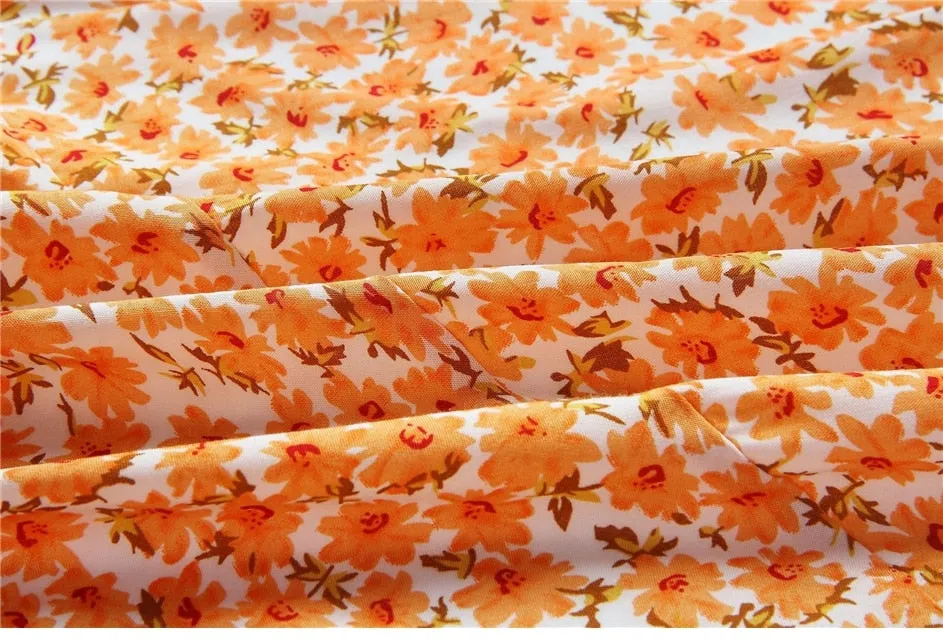 Boho Skirt, Hippie Skirts, Wrap Skirt, Zingy Orange