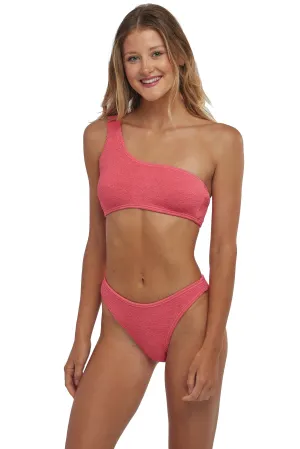 Bora Bora One Shoulder One Size Bikini TOP ONLY (Calypso Coral)