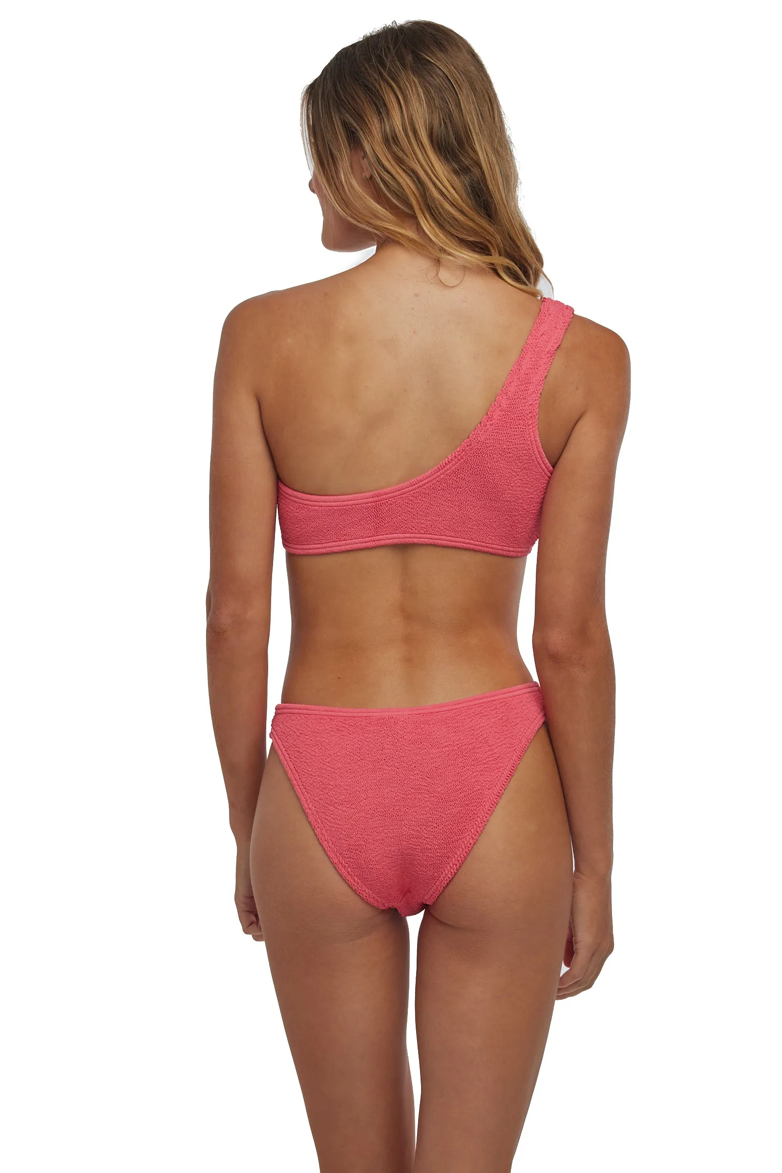 Bora Bora One Shoulder One Size Bikini TOP ONLY (Calypso Coral)