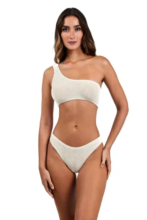 Bora Bora One Shoulder One Size Bikini TOP ONLY (Macadamia)