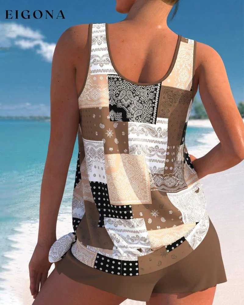 Bowknot Tribal Print Tankinis