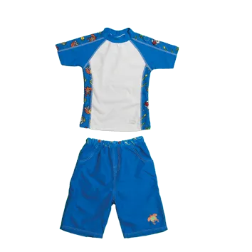 Boys 2 Short Sleeve Rashguard Set