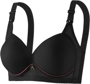 Bra for Women Push Up No Wire Gather Underwear Push Up Full Coverage Everyday Bras Wireless Bralette with Extender