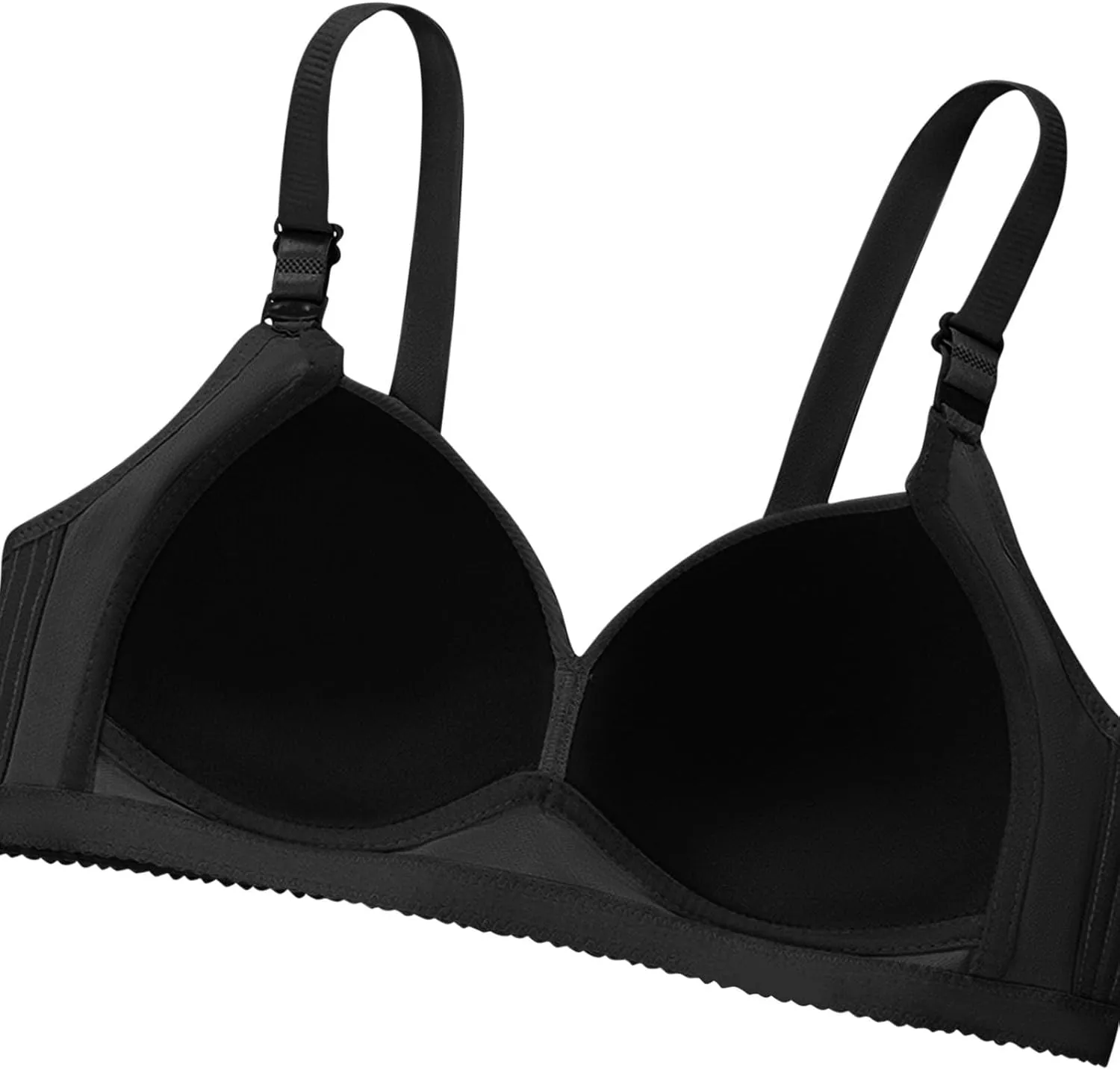 Bra for Women Push Up No Wire Gather Underwear Push Up Full Coverage Everyday Bras Wireless Bralette with Extender