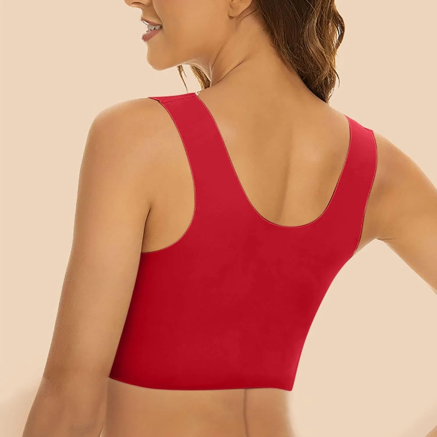 Bralette for Women Sexy Lace Deep V Neck Wireless Underwear Gathering Lifting Anti Sagging Auxiliary Breasts Daily Bra