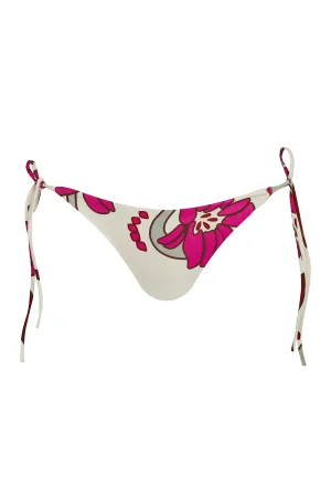 Brazil Bottom / Beige Fuchsia Flowers