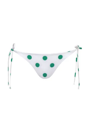 Brazil Bottom / Green Polka - Ivory