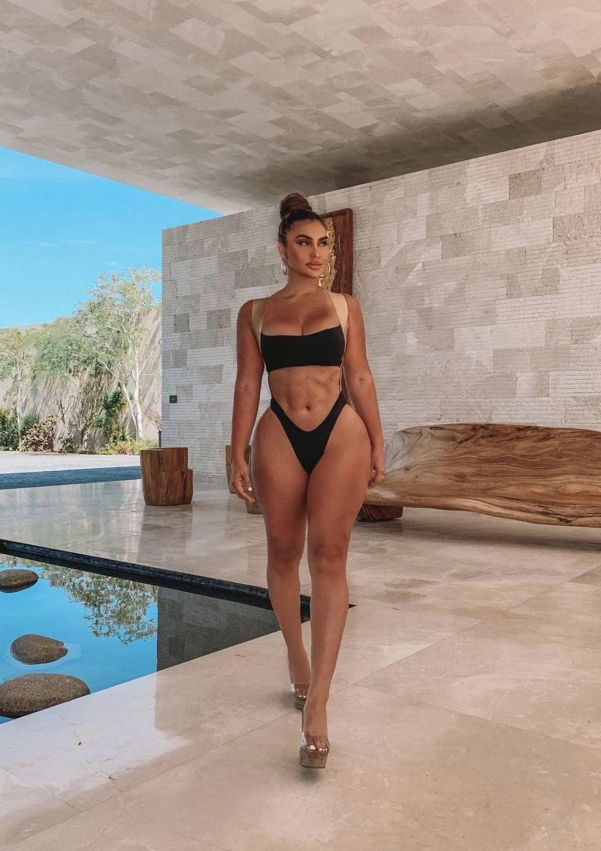Brick Of Gold Monokini (Black)