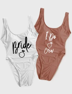 Bride & I Do Crew Bachelorette Swimsuit (Ring Design)