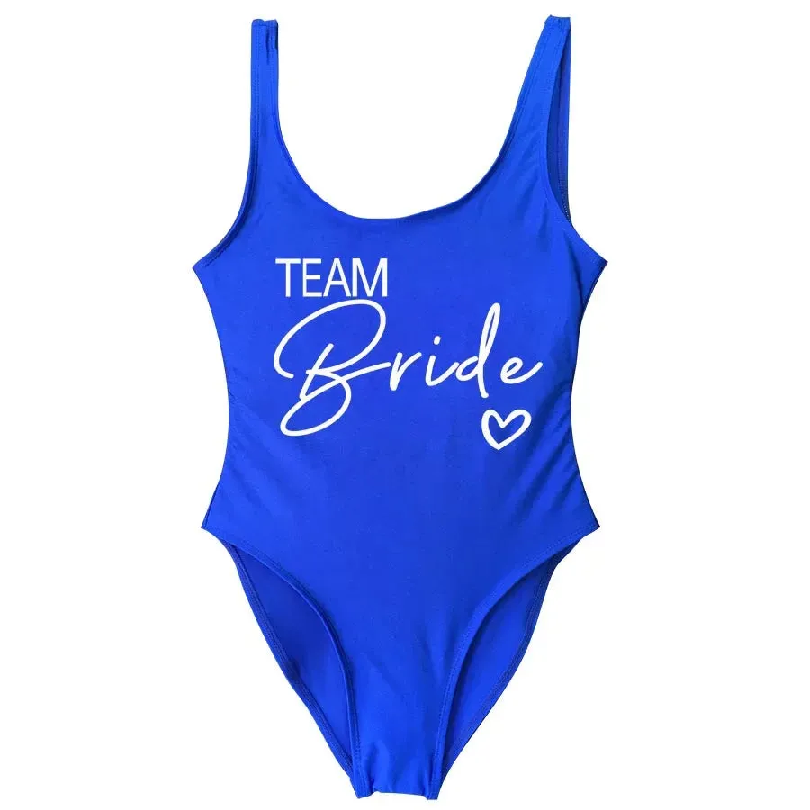Bride Squad Women's Team Bride Print Swimwear