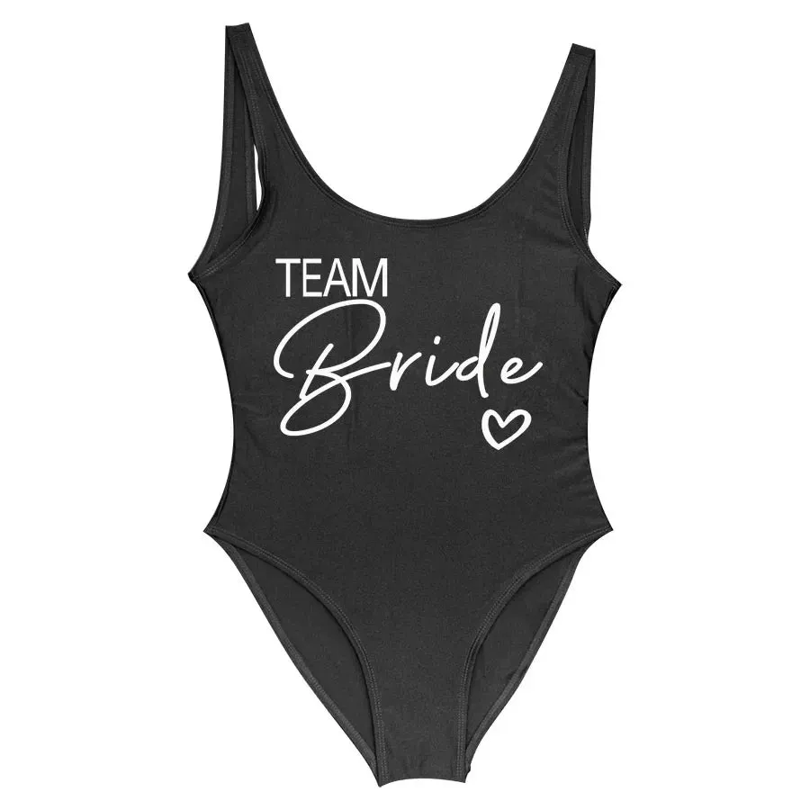 Bride Squad Women's Team Bride Print Swimwear